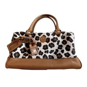 Tory Burch Kerrington leopard satchel